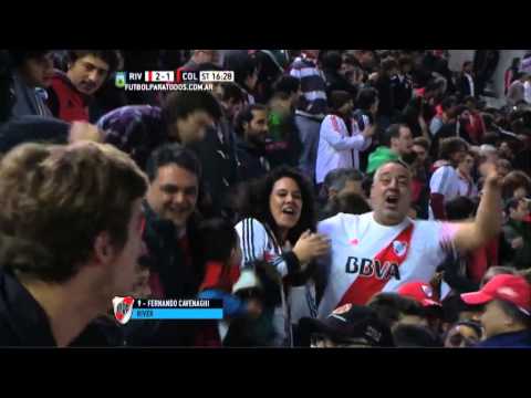 Gol de Cavenaghi. River 2 Colón 1.Fecha 18. Torneo Primera División 2015.Fútbol Para Todos