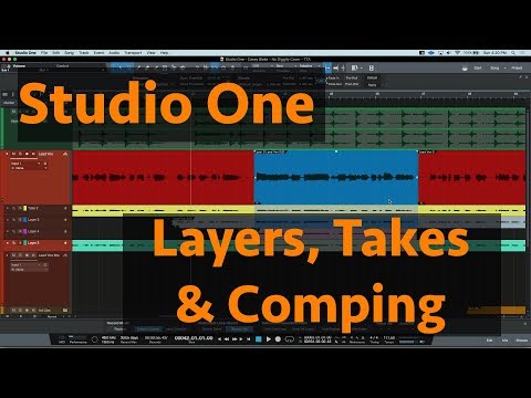 Studio One - Using Layers, Takes & Comping