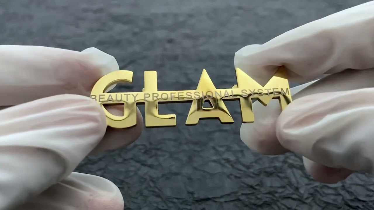 1569-Stainless Steel Cut Brooch Golden