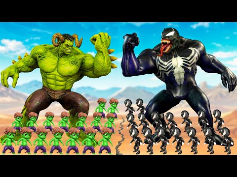 FAMILY HULK VS FAMILY VENOM 3 Rescue She-Hulk, Spider-man 4 | LIVE ACTION STORY