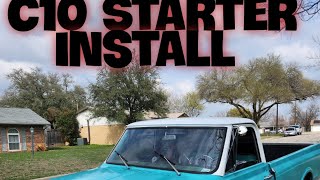 C10 Starter install