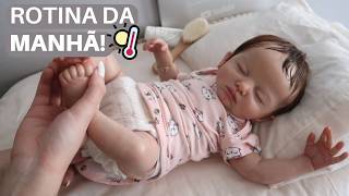 ROTINA UMA MANHÃ DE CALOR COM A BEBÊ REBORN AURORA! 🥵