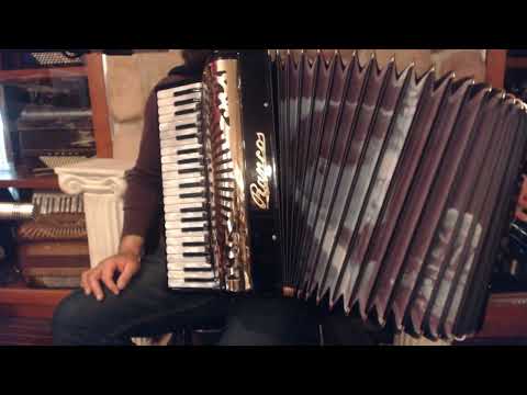 5465 - Like New Black Gold Ranco Professional Guido Deiro Piano Accordion LMMMH 41 120 $4999