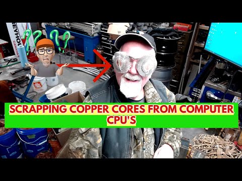 SCRAPPING COPPER CORES FROM CPU HEAT SINKS