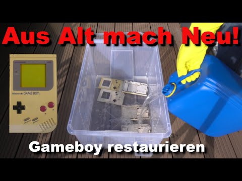 Gameboy restaurieren! Tutorial inkl. Display löten und Gehäuse bleichen