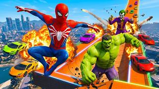 Homem Aranha Desafio em Carros Villains are attacking the ramp and CARS
