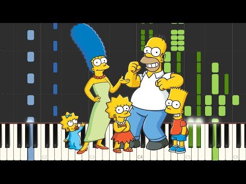 The Simpsons Theme [Piano Tutorial] (Synthesia)