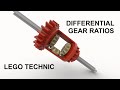 How to use a Lego Technic differential for creating prime gear ratios for MOCs. Part 1