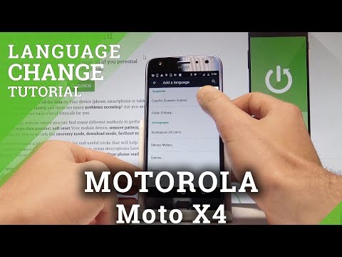 How to Change Language on MOTOROLA Moto X4 - Language Settings |HardReset.Info