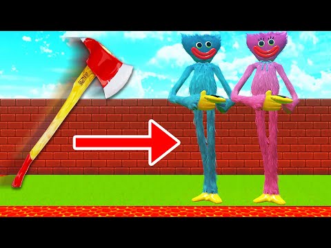 Poppy PlayTime: Funny DEATHRUN - Huggy Wuggy VS Kissy Missy | Ragdoll Animation