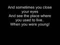 The Killers - When You Were Young Lyrics