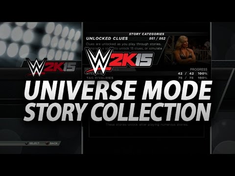 WWE 2K15: Universe Story Collection Revealed, 862 Stories Available! (Universe Mode Updates)
