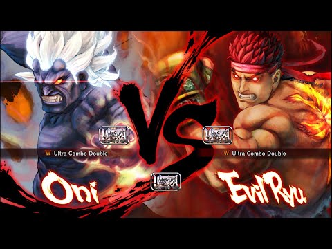 ULTRA STREET FIGHTER IV - Demons Fight - Oni VS Evil Ryu (Hardest) - (Japanese voice)