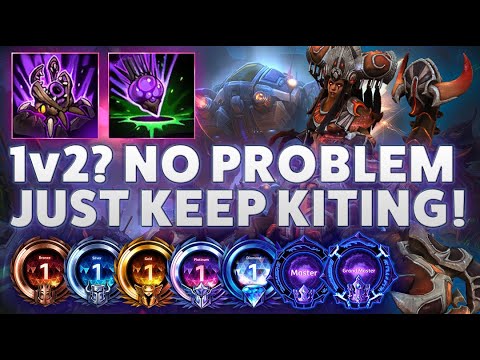 Zagara Nydus - 1v2? NO PROBLEM JUST KEEP KITING! - Bronze 2 Grandmaster S1 2023