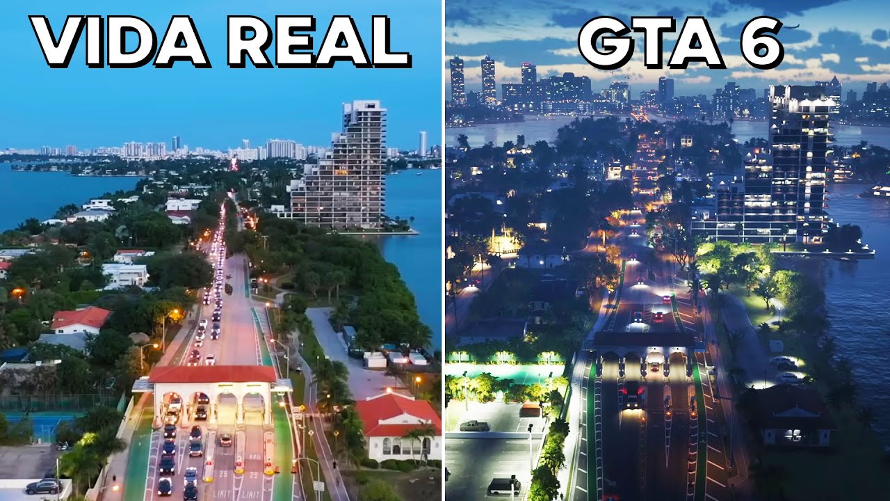 GTA 6 na VIDA REAL - Todos os LOCAIS e PRÉDIOS do TRAILER