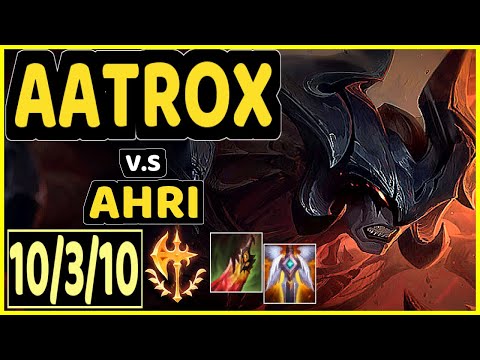 SKT T1 FAKER (AATROX) vs AHRI - 10/3/10 KDA MID CHALLENGER GAMEPLAY - KR