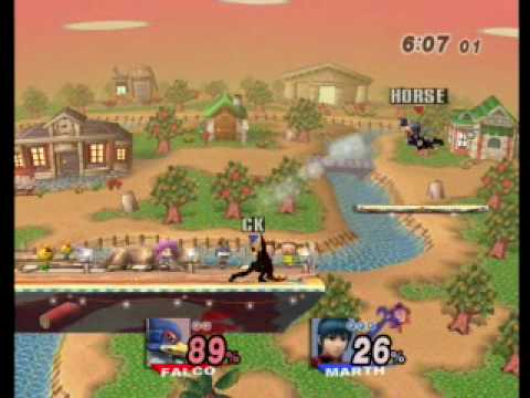 Brawl+ Thunderhorse (Falco) vs CK (Marth) 4
