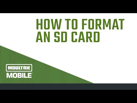 How to Format an SD Card In A Cellular Trail Camera