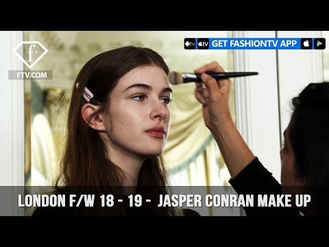 London Fashion Week Fall/Winter 18-19 - Jasper Conran Make Up | FashionTV | FTV