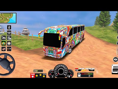 New Offroad Bus Driving Simulator 2026 - Indian Bus Driving 3D - Bus Game Andriod Gameplay🚍🔥