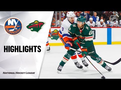 NHL Highlights | Islanders @ Wild 12/29/19