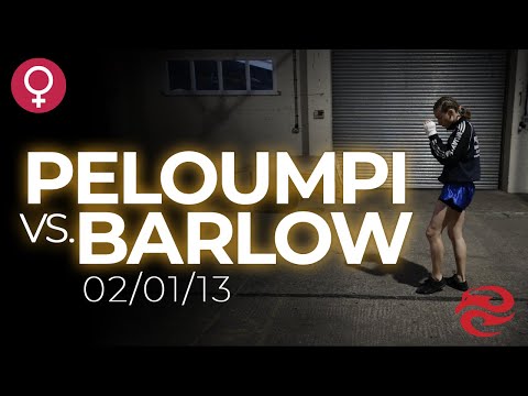 Fani Peloumpi vs. Iman Barlow, female Muay Thai fight