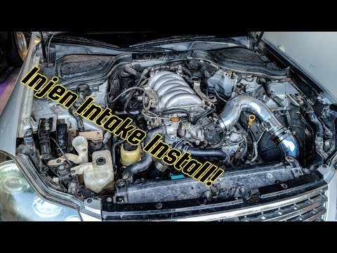 Injen Intake Install and Cleaning Throttle Body | INFINITI M45 VK45DE