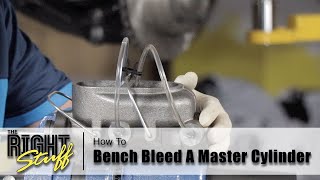 How To Bench Bleed A Master Cylinder