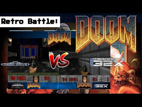 Doom Mega Drive(Mega Everdrive Pro)  VS Doom Resurrection 32X