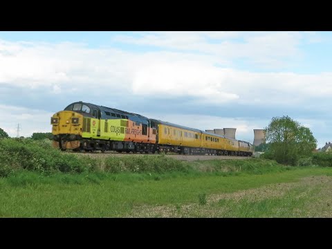 Class 37 Thrash!! Colas 37099 'Merl Evans' T&T 37219 - 1Z43, Willington 13/05/20.