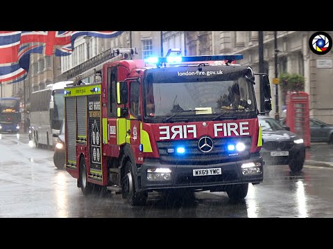 London Fire Brigade [LFB] Fire engines responding