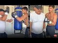 RYAN GARCIA HAS TOO MUCH POWER! MAKES DAD QUIT MITTS AFTER A FLURRY OF PUNCHES!