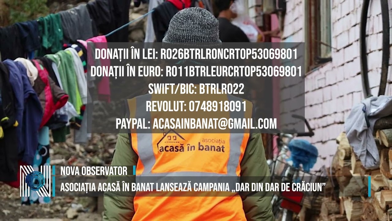 Asociația Acasă în Banat lansează campania „Dar din Dar de Crăciun”