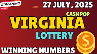 Virginia Cash Pop Lottery Results For - 27 Jul, 2025 - Coffee Break, Lunch Break - Cash 5- Powerball