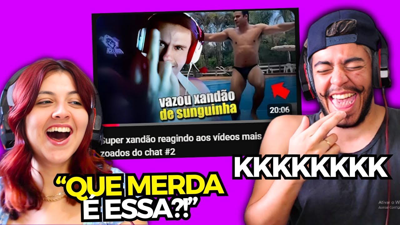 Super xandão reagindo aos vídeos mais zoados do chat #2 (O COPRÓLITO) | REACT