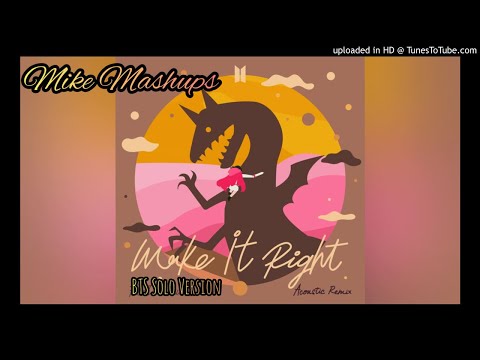 BTS (방탄소년단) - 'Make It Right' (Acoustic Remix) (BTS Solo Version)