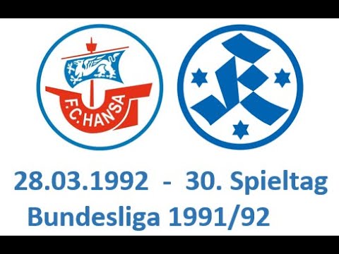 FC Hansa Rostock - Stuttgarter Kickers  Fußball Bundesliga 1991/92