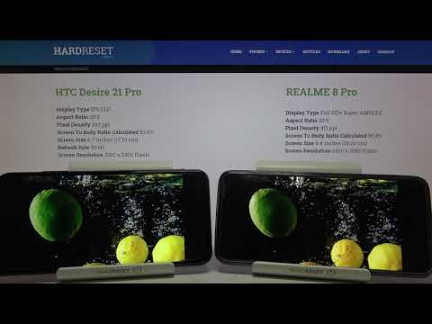 Display Comparison of HTC Desire 21 Pro vs Realme 8 Pro – Compare Screen Abilities