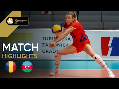  Highlights | Romania vs. Azerbaijan - CEV Volleyball European Golden League 2025 | Women 