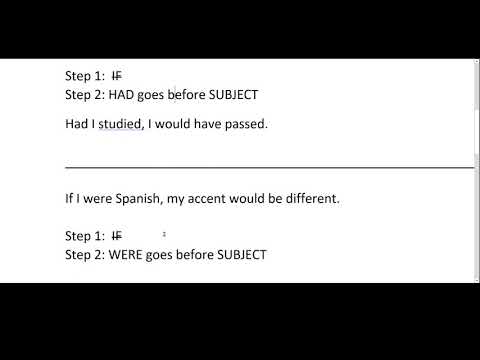 Inversions in Conditionals