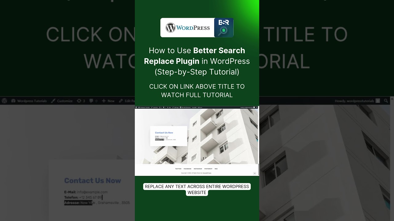 How to Use Better Search Replace Plugin in #WordPress (Step-by-Step Tutorial) #wordpressplugins