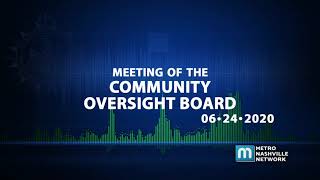 06/24/20 Community Oversight Board Committee