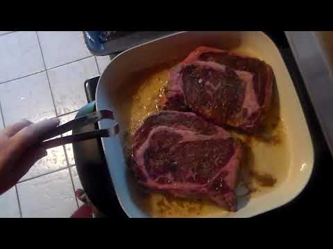 Pan Seared Ribeye Steaks