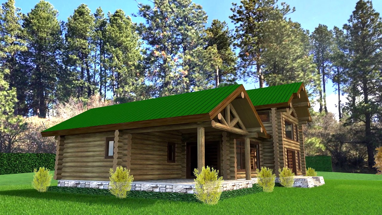 Log Home Floor Plan Ideal for Retirement Living