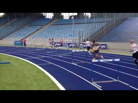 400 m haies hommes Interclubs 2013 Lille Jeremy AZZOLINI