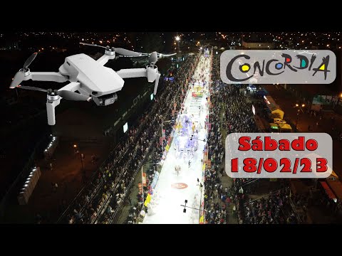 Carnaval de Concordia 2023 - Tomas aéreas de la Quinta Noche