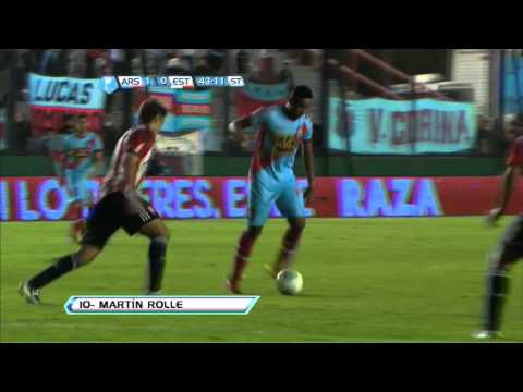 Gol de Rolle. Arsenal 1 - Estudiantes 0. Fecha 8. Torneo Final 2013. Fútbol Para Todos