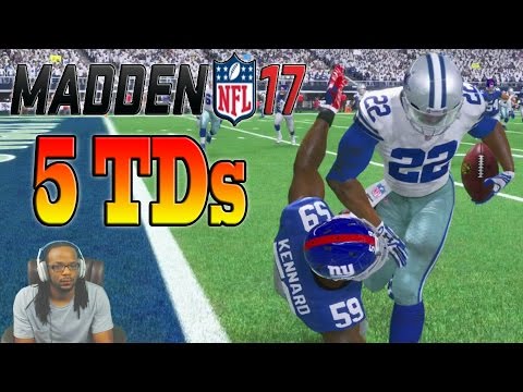 Madden 17 Career Mode Ep 4  - NFL RECORD 5 RUSHING TOUCHDOWNS & 317 RUSHING YARDS!