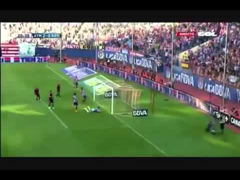 Diego Costa Goal Atletico Madrid 2   0 Vallecano 23 08 2013