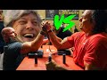 Arm Wrestling Grandpa vs World Champ GETS DIRTY *Larratt vs Todd*